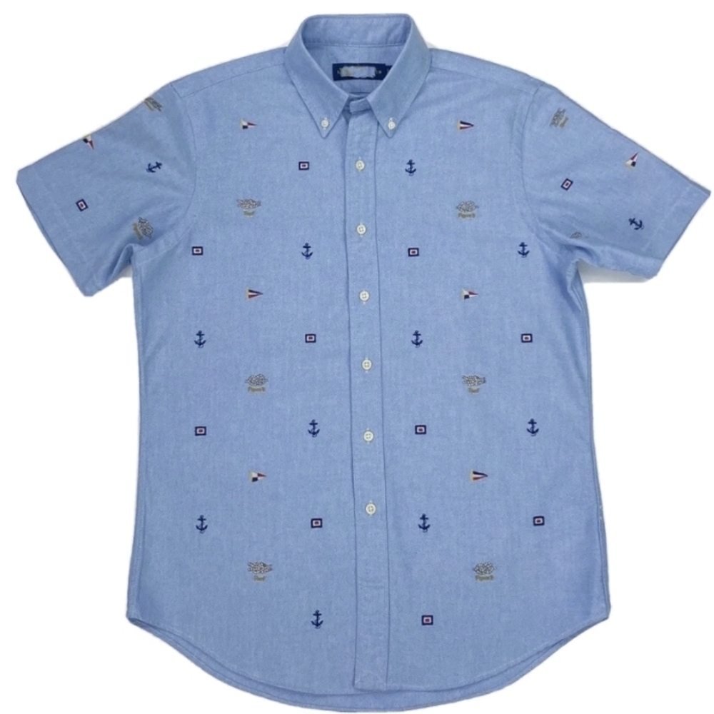 POLO RALPH LAUREN Men's Classic Fit Embroidered Short Sleeve Oxford Shirt
